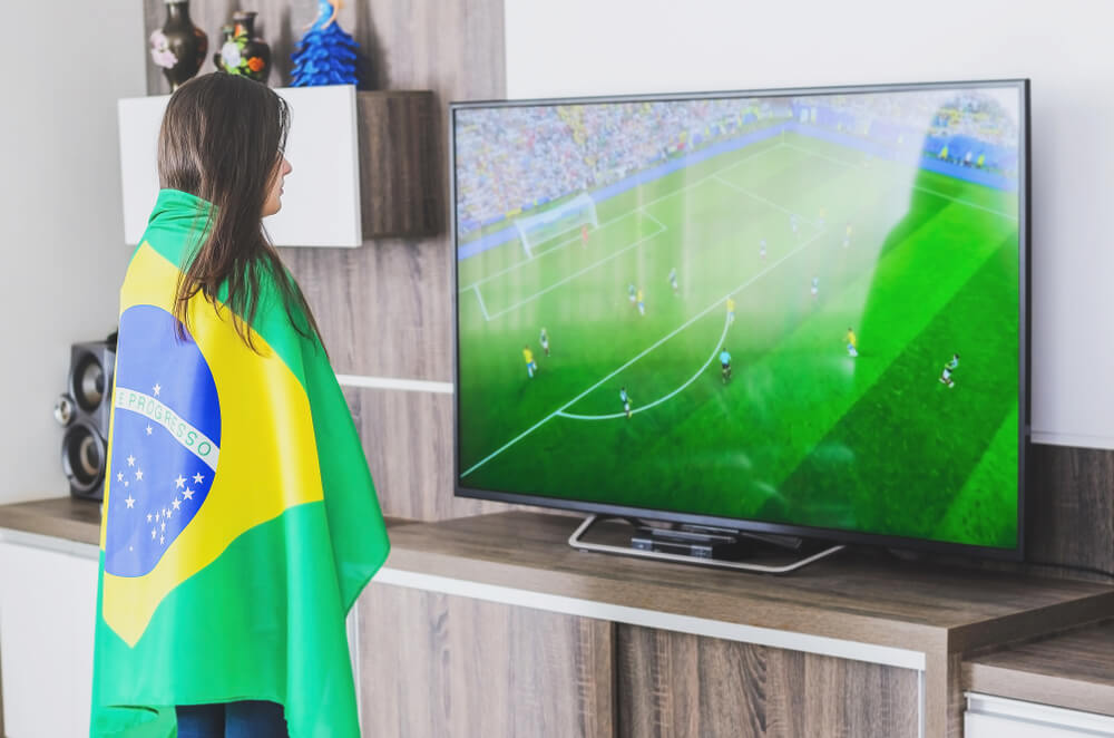 TV LED para assistir jogos de futebol