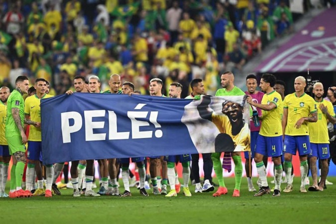 Jogo do Brasil contra Coréia do Sul teve homenagem a Pelé