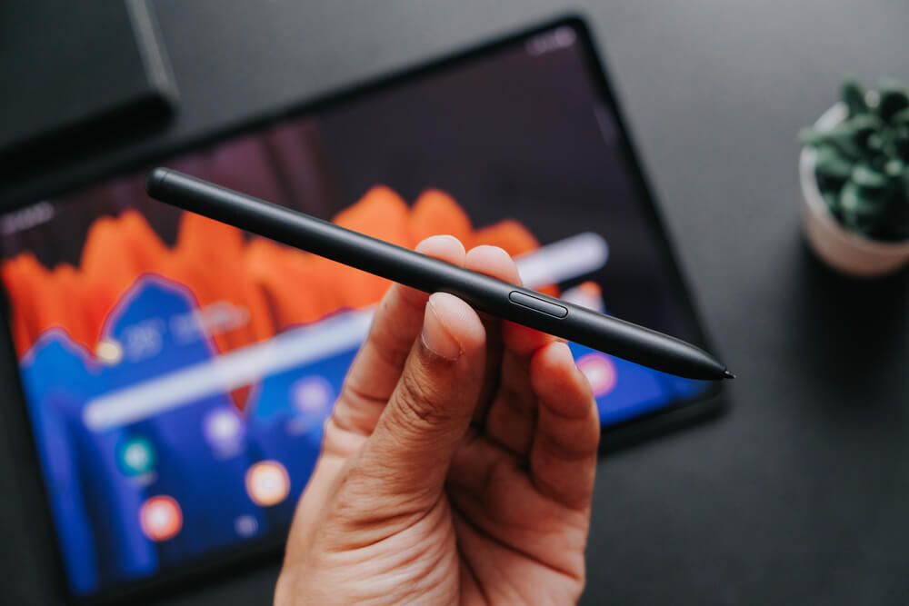 S-Pen caneta tablet samsung S7 design confortável e firme