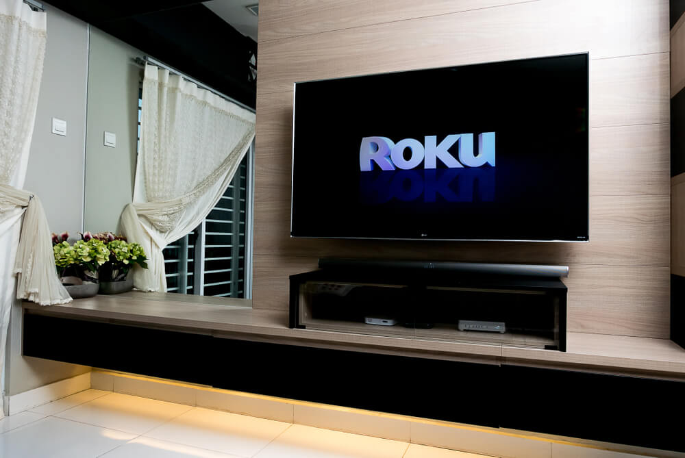 Tela Smart TV Roku streaming o que é