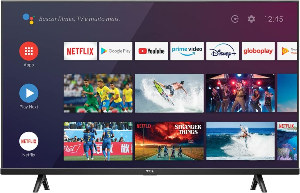 Smart TV 32" TCL LED Android Wi-Fi Inteligência Artificial - 32S615