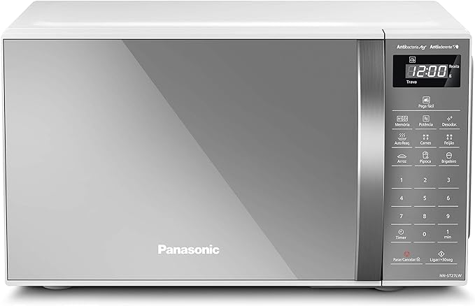 Micro-ondas Panasonic 21 Litros NN-ST27LRUN Branco  - Lojas Zema
