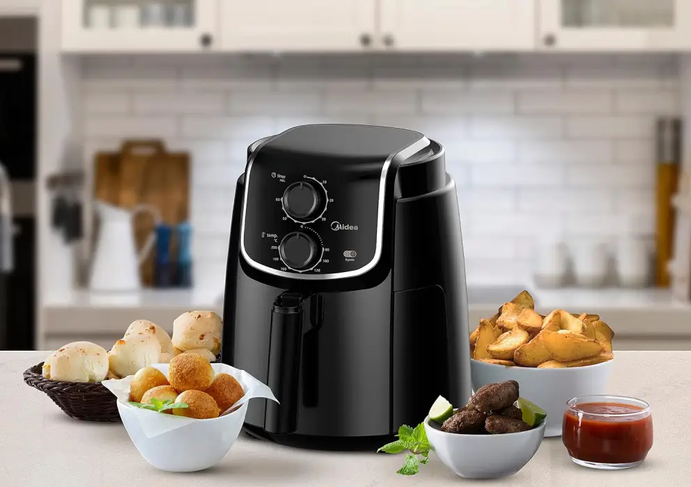 Fritadeira Elétrica Air Fryer Midea 4L FRB45P1 Preto 110V