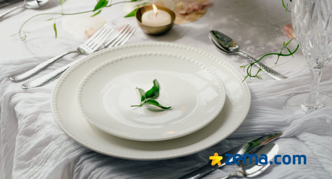 Conjunto de pratos de jantar