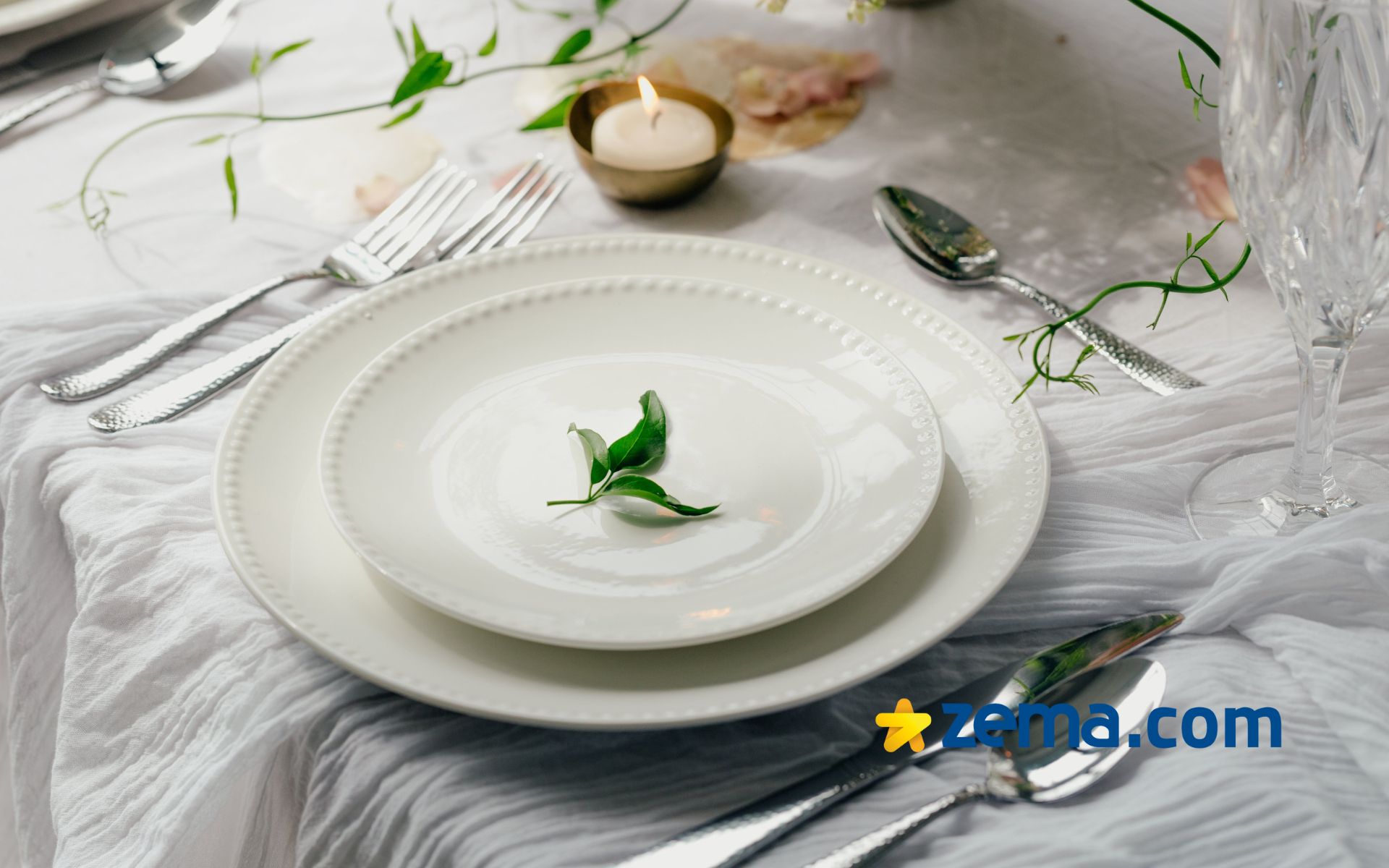 Conjunto de pratos de jantar